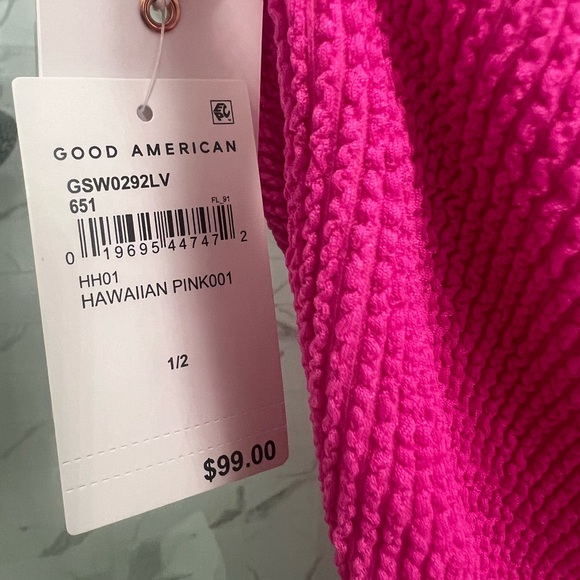 Good American Hawaiian Pink Monokinii - Picture 7 of 9